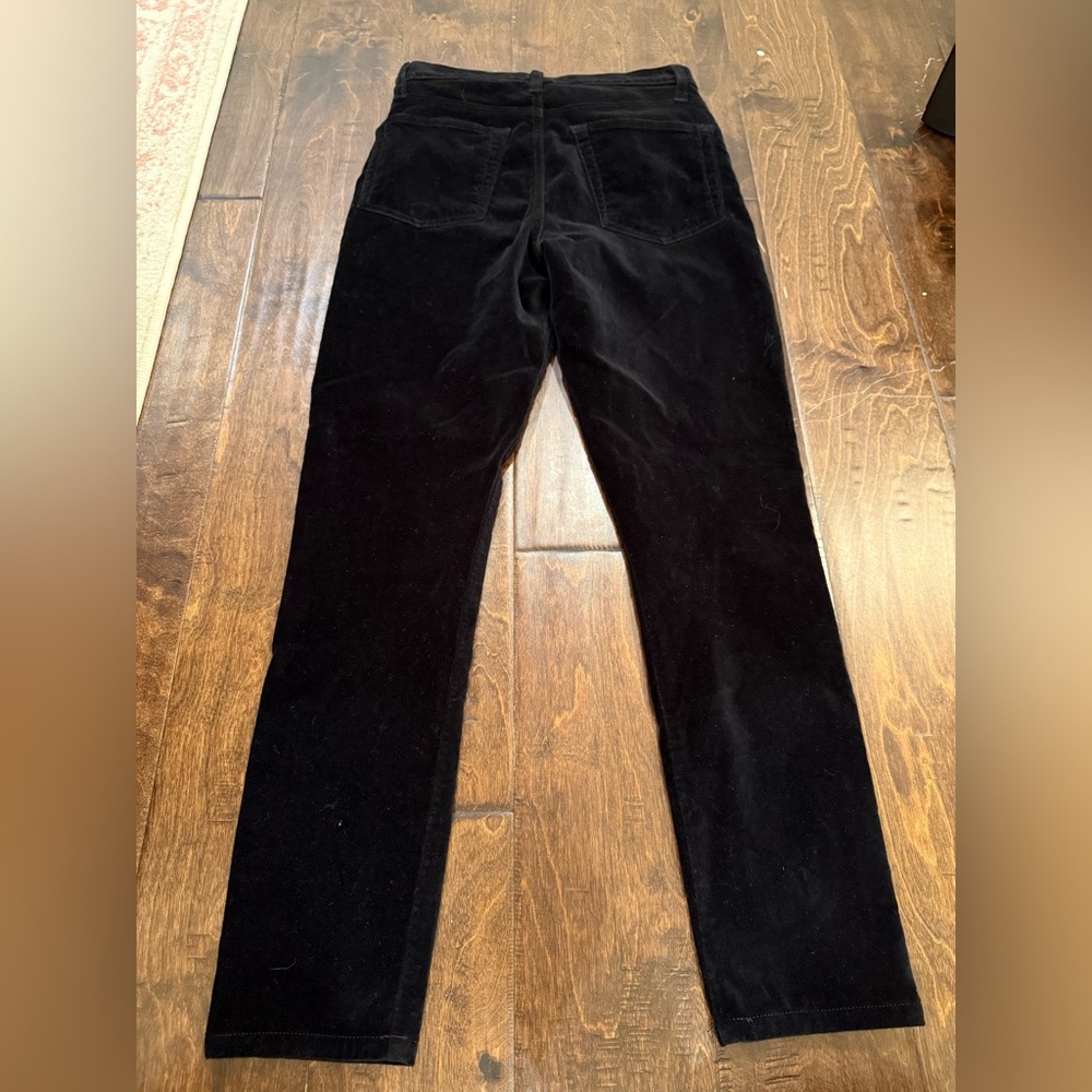 Reformation Rebecca Pant Black Velvet High Rise Skinny Jeans size 27 - Picture 7 of 8